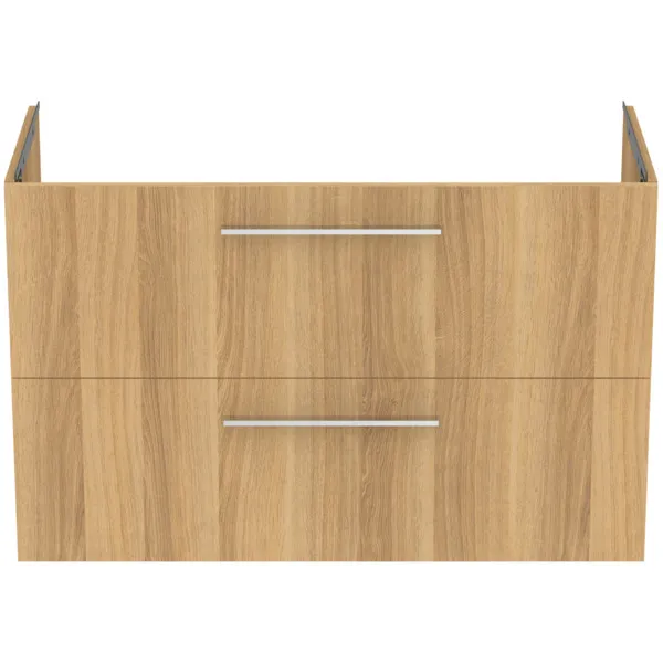 Ideal Standard i.life A Möbelwaschtischunterschrank, Eiche Natur, 1000x440x630 mm, 2 Auszüge mit Softclose-Mechanismus
