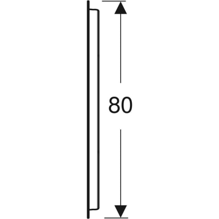 Geberit Spiegel „Option“ 60 × 80 cm, rechteckig