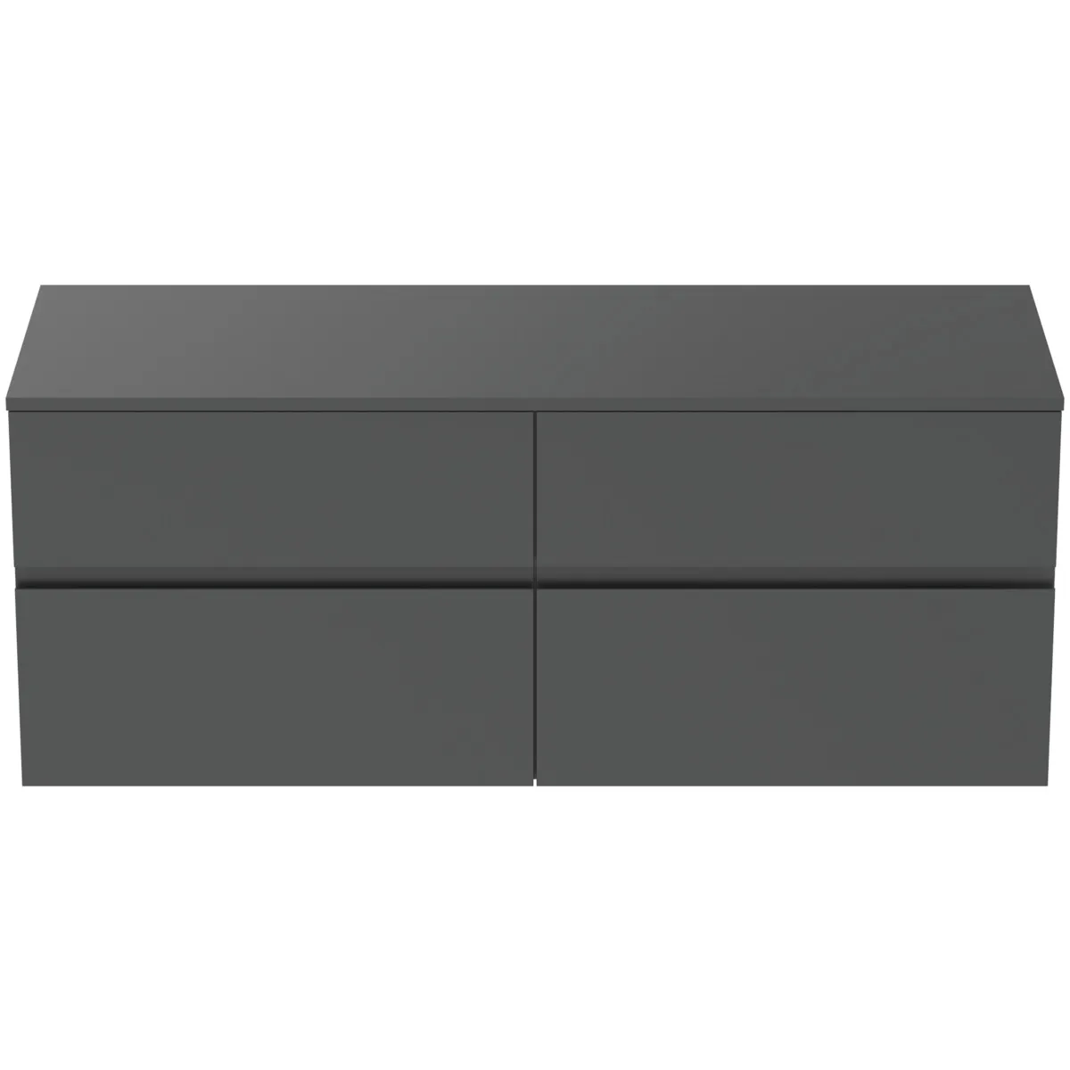 Ideal Standard Waschtischunterschrank Finesse anthrazit matt, 1402x505x558mm, 4 Auszüge Ideal Standard Waschtischunterschrank Finesse anthrazit matt, 1402x505x558mm, 4 Auszüge