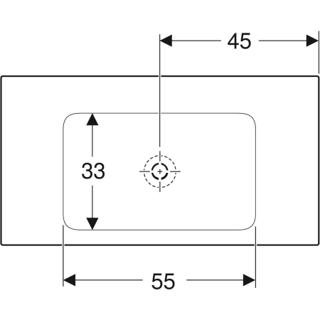 Schrankwaschtisch „One“ 90 × 48 cm in weiß matt mit KeraTect®