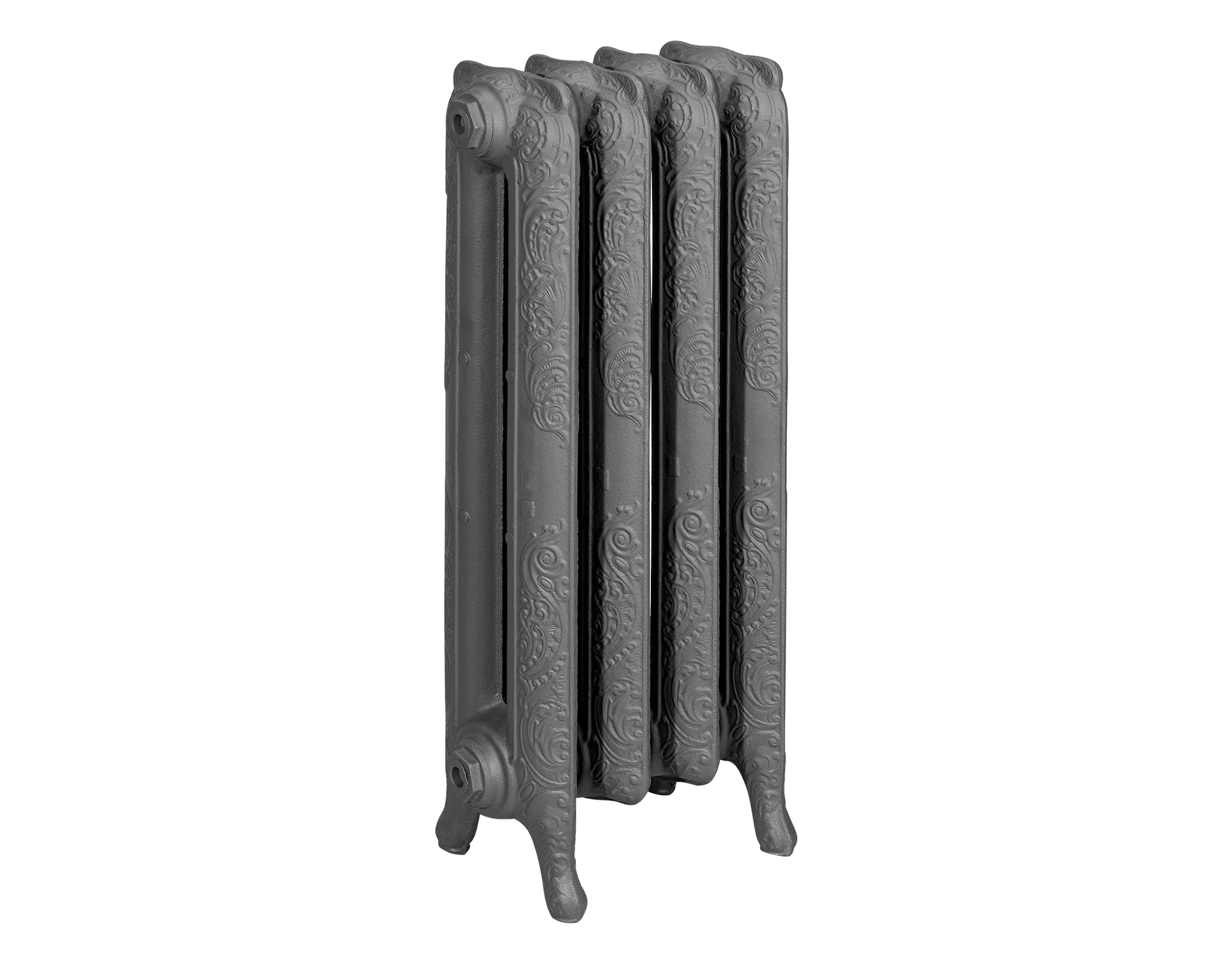 ASW Gussradiator offene Bauweise 3 Glieder Nabenabstand 600 mm „Kopenhagen“ mit Standfüßen 22,8 × 76 × 18 cm