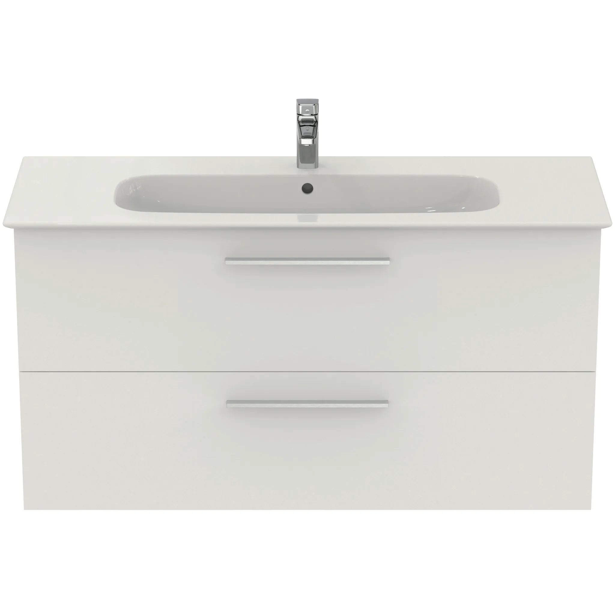 Ideal Standard i.life A Waschtisch-Paket mit Unterschrank und chrom Griff Weiß matt Ideal Standard i.life A Waschtisch-Paket mit Unterschrank und chrom Griff Weiß matt