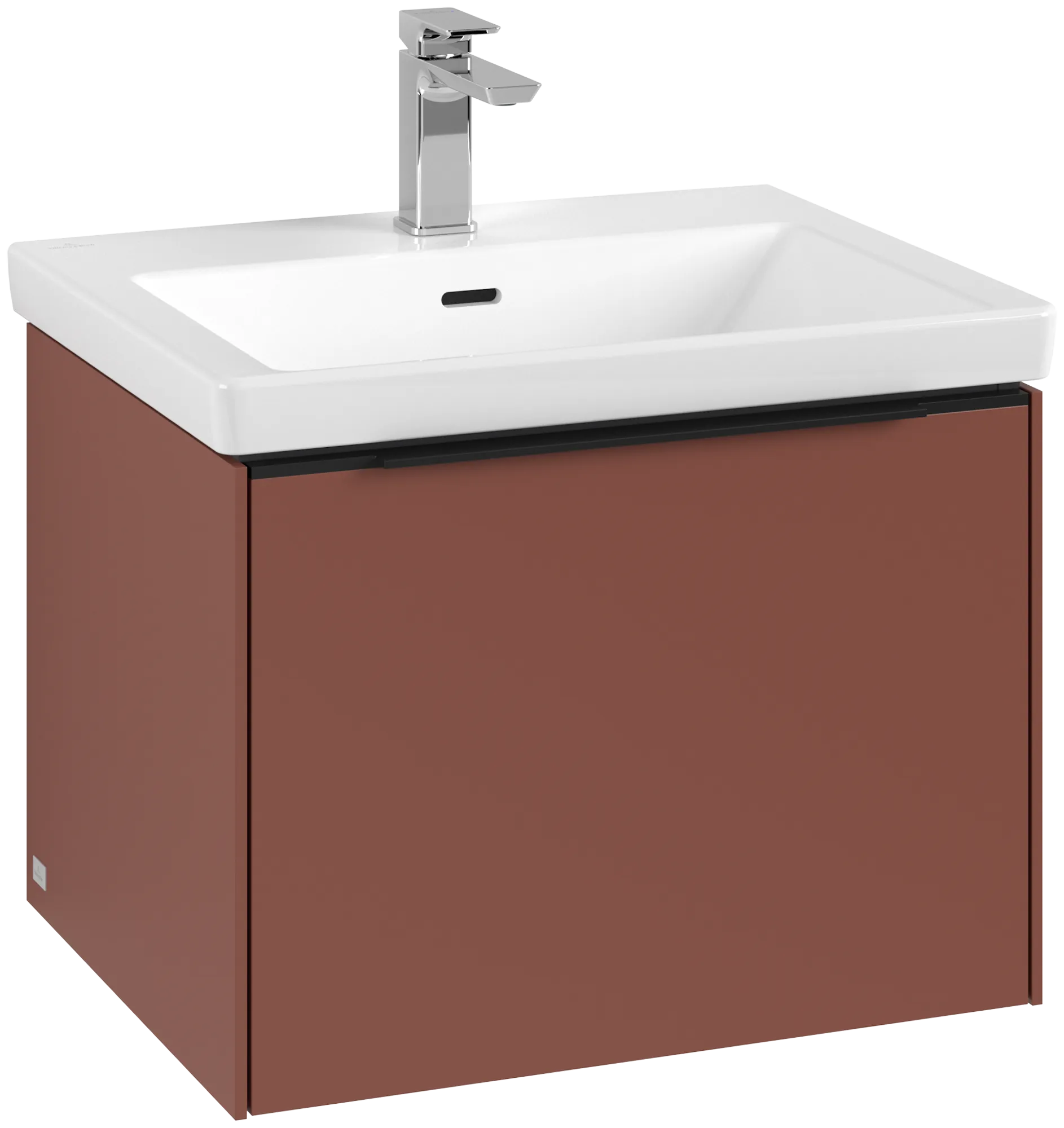 Villeroy & Boch Waschtischunterschrank „Subway 3.0“ für Schrankwaschtisch 572 × 429 × 478 mm Wine Red, für Becken mittig Villeroy & Boch Waschtischunterschrank „Subway 3.0“ für Schrankwaschtisch 572 × 429 × 478 mm Wine Red, für Becken mittig