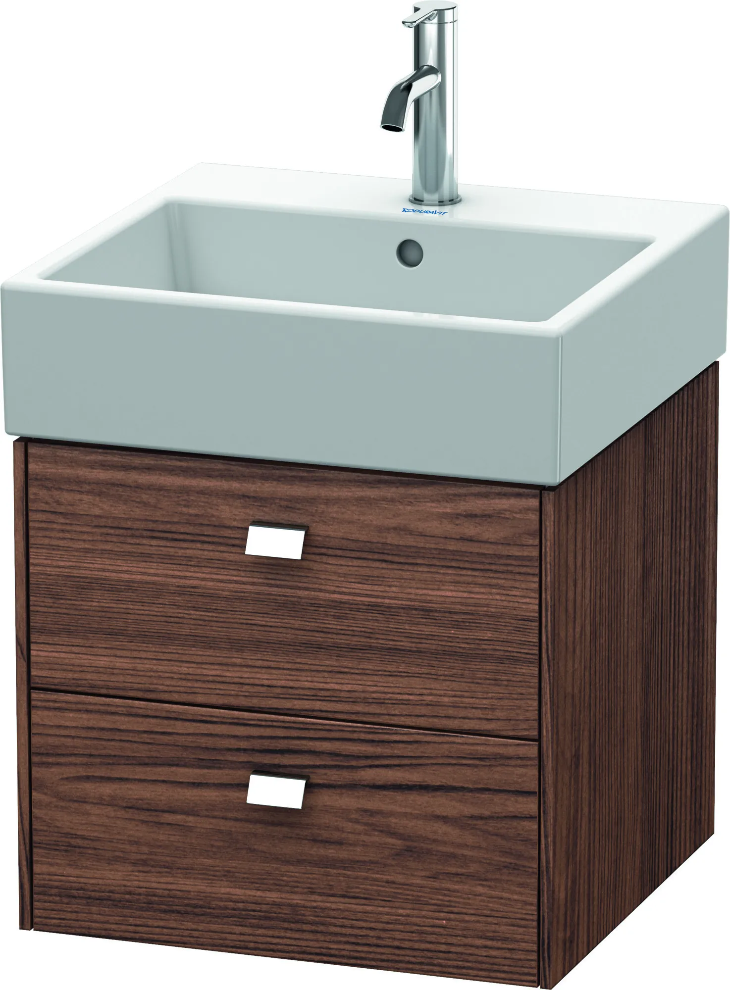 Duravit Waschtischunterschrank wandhängend „Brioso“ 48,4 × 44,2 × 45,9 cm in Nussbaum Dunkel