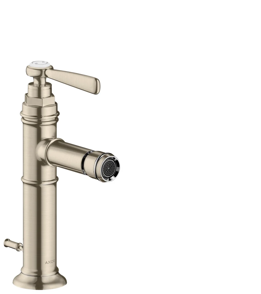 Hansgrohe AXOR Montreux Bidetmischer chrom, Einhebel-Bedienung, Ausladung 110 mm, Auslaufhöhe 140 mm, Normalstrahl, max. Durchfluss 5 l/min, Keramikmischsystem, für Durchlauferhitzer geeignet
