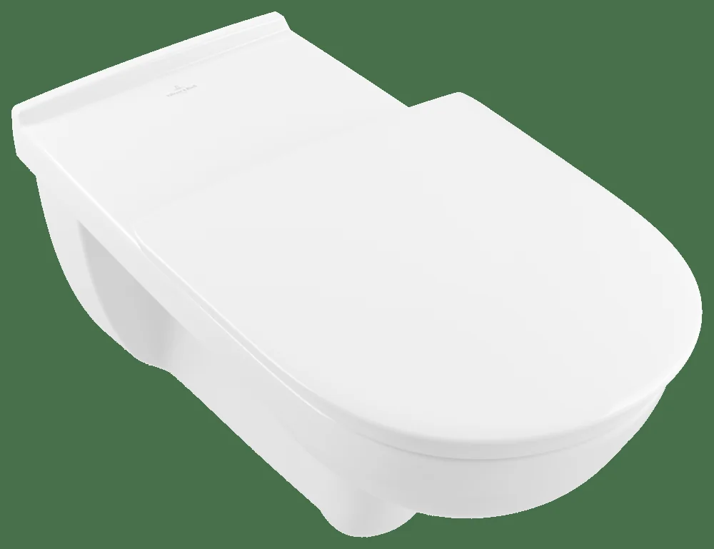 Villeroy & Boch ViCare Tiefspül-WC wandhängend, Oval, spülrandlos, Weiß Alpin AntiBac CeramicPlus Villeroy & Boch ViCare Tiefspül-WC wandhängend, Oval, spülrandlos, Weiß Alpin AntiBac CeramicPlus