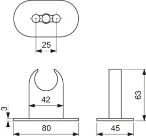 Ideal Standard Idealrain Pro Brausehalter fix, Chrom Ideal Standard Idealrain Pro Brausehalter fix, Chrom