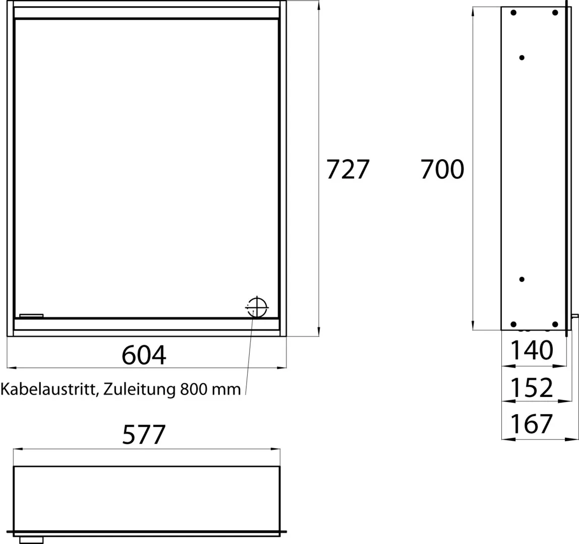 emco Spiegelschrank „prime 2“ Facelift 60,4 × 73 × 16,7 cm emco Spiegelschrank „prime 2“ Facelift 60,4 × 73 × 16,7 cm