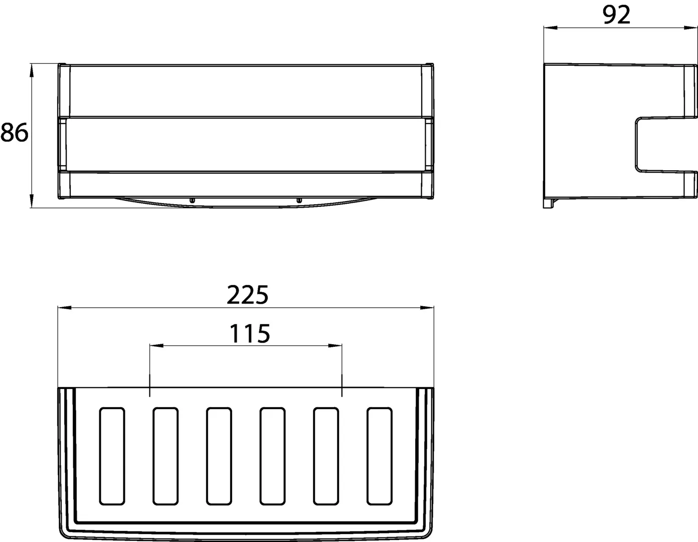 system 2 Wandkorb mit verdeckter Wandbefestigung, chrom abnehmbar system 2 Wandkorb mit verdeckter Wandbefestigung, chrom abnehmbar