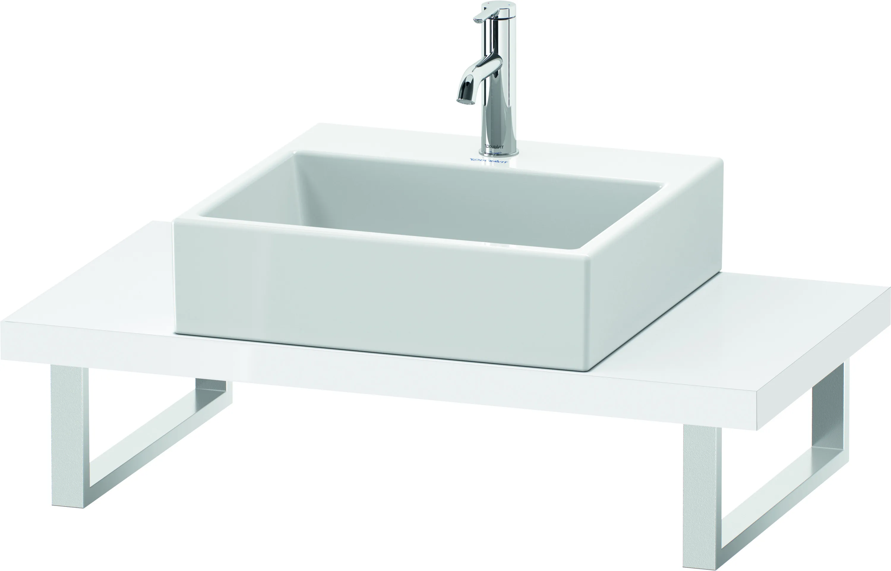Duravit Konsole „L-Cube“ in Weiß Hochglanz Duravit Konsole „L-Cube“ in Weiß Hochglanz