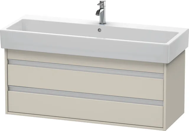 Duravit Waschtischunterschrank wandhängend „Ketho“ 115 × 48 × 44 cm Taupe Matt