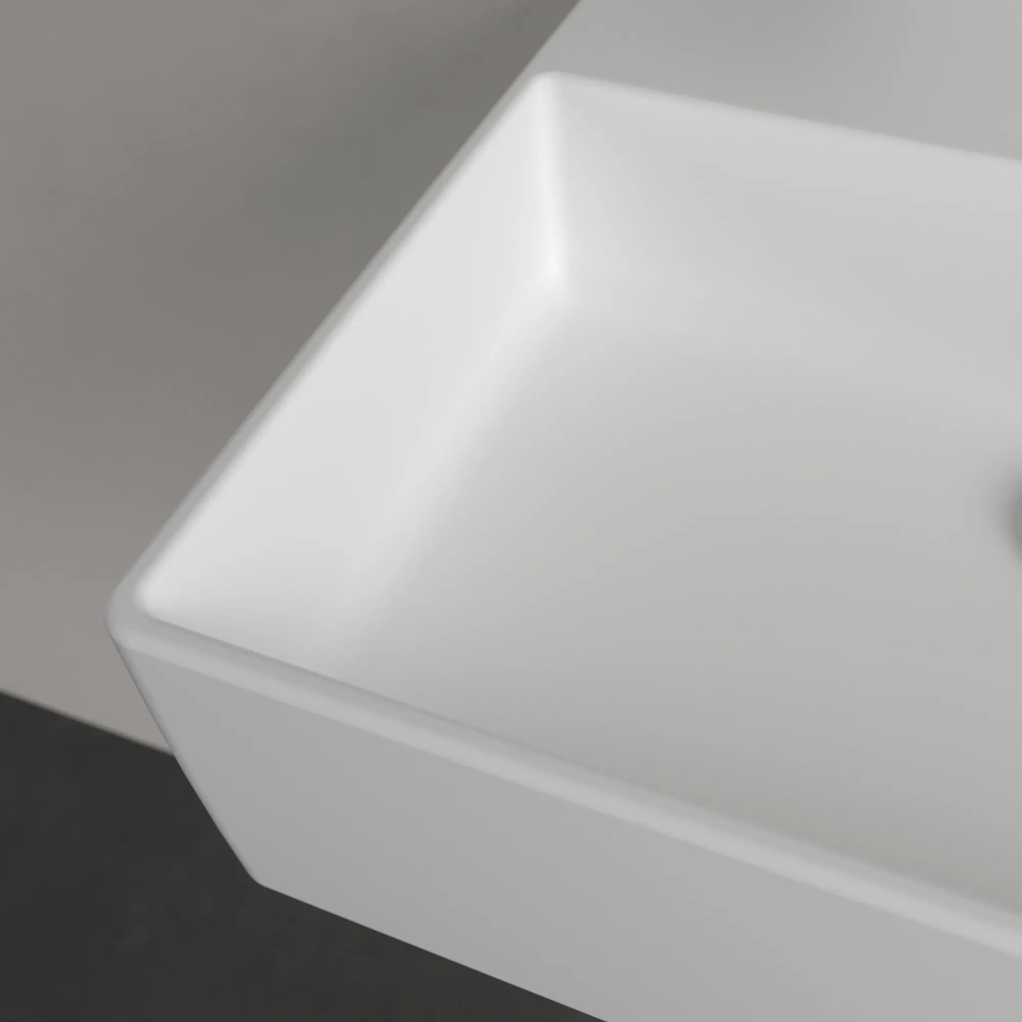 Villeroy & Boch Wandwaschtisch aus TitanCeram „Memento 2.0“ 500 × 420 × 140 mm, ohne Hahnlochbohrung in Stone White
