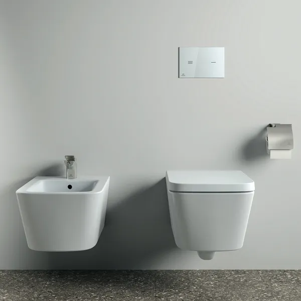 Ideal Standard Bidetarmatur CONCA Atelier Collections, Ausladung 133mm, Silver Storm Ideal Standard Bidetarmatur CONCA Atelier Collections, Ausladung 133mm, Silver Storm