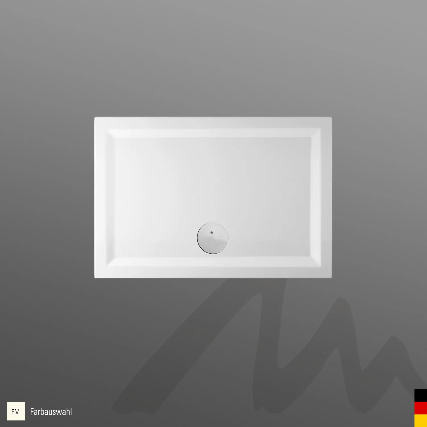 Mauersberger Duschwanne „lupina“ 1100 × 750 mm in Edelweiß (matt)