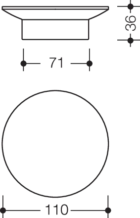 HEWI Seifenablage „System 100“ 11 × 3,6 cm