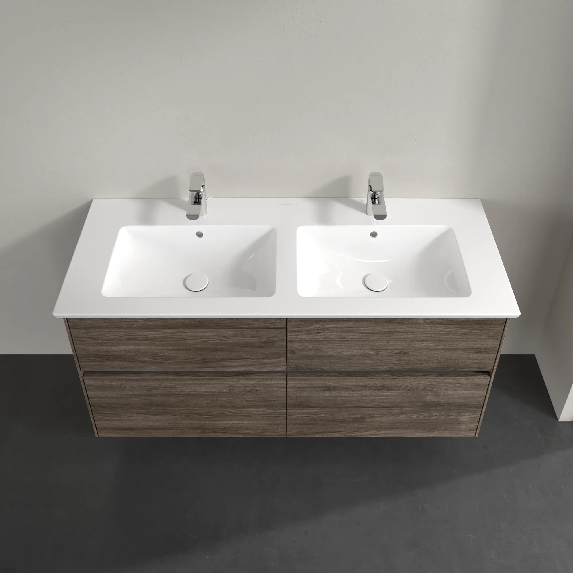 Villeroy & Boch Waschtischunterschrank „Collaro“ 1261 × 610 × 480 mm Stone Oak, ohne Beleuchtung, für Becken mittig Villeroy & Boch Waschtischunterschrank „Collaro“ 1261 × 610 × 480 mm Stone Oak, ohne Beleuchtung, für Becken mittig