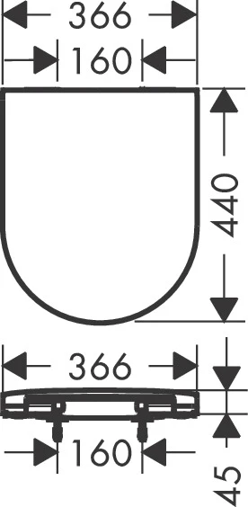 EluPura S WC Sitz mit Befestigung oben, SoftClose und QuickRelease Weiß