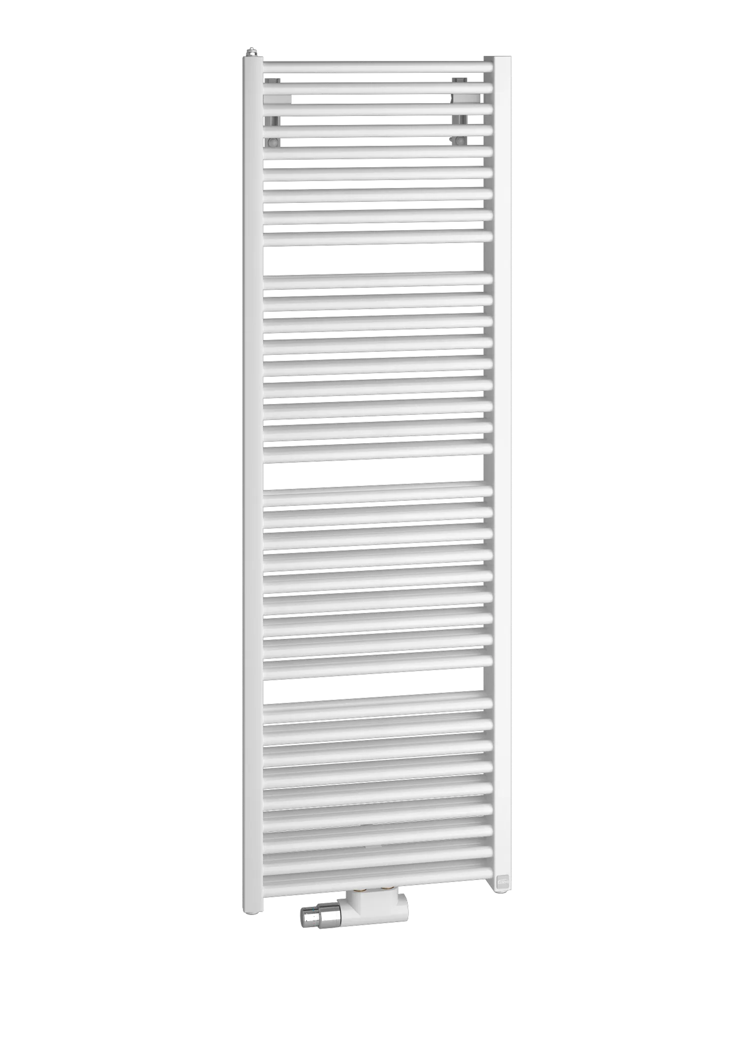 Kermi Design-Heizkörper „Duett®“ 78,4 × 149,2 cm in Weiß Soft (RAL 9016, matt)