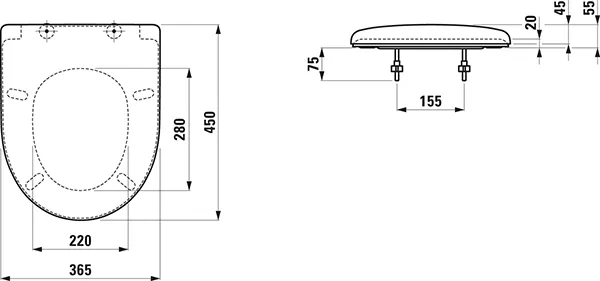 Laufen MODERNA R WC-Sitz + Deckel Optional, ohne Absenkautomatik, abnehmbar, weiß Laufen MODERNA R WC-Sitz + Deckel Optional, ohne Absenkautomatik, abnehmbar, weiß