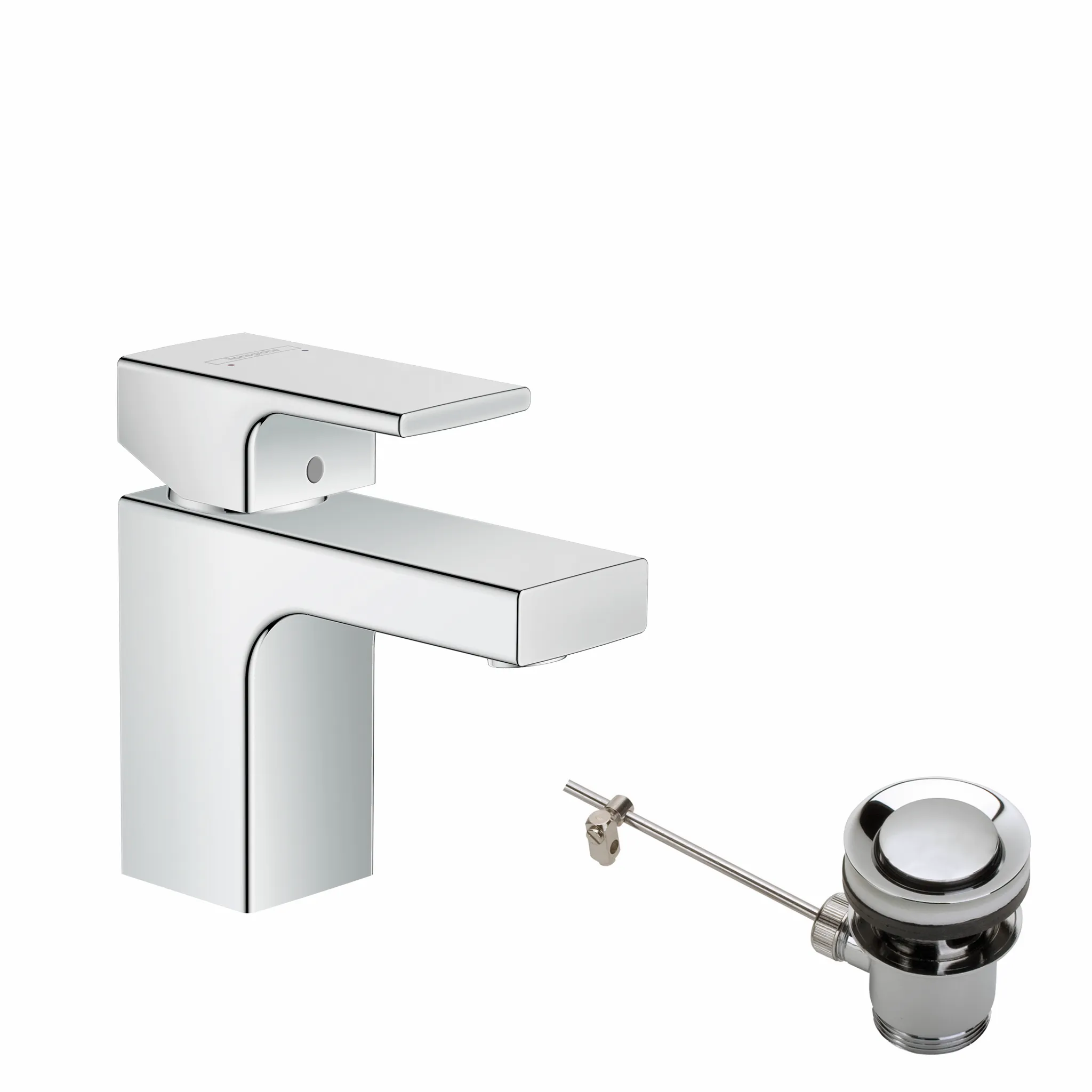 Hansgrohe Vernis Shape Einhebel-Waschtischmischer 70 mit isolierter Wasserführung, Chrom Hansgrohe Vernis Shape Einhebel-Waschtischmischer 70 mit isolierter Wasserführung, Chrom