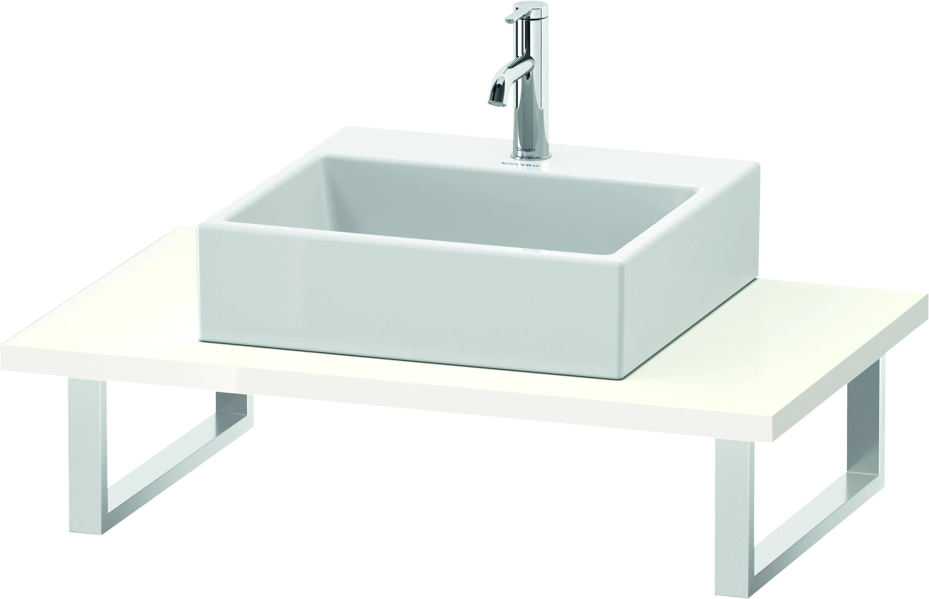 Duravit Konsole „L-Cube“ in Weiß Hochglanz