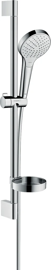 Hansgrohe Croma Select S Brauseset 110 Vario EcoSmart, weiß/chrom, 65 cm Brausestange mit Seifenschale Hansgrohe Croma Select S Brauseset 110 Vario EcoSmart, weiß/chrom, 65 cm Brausestange mit Seifenschale