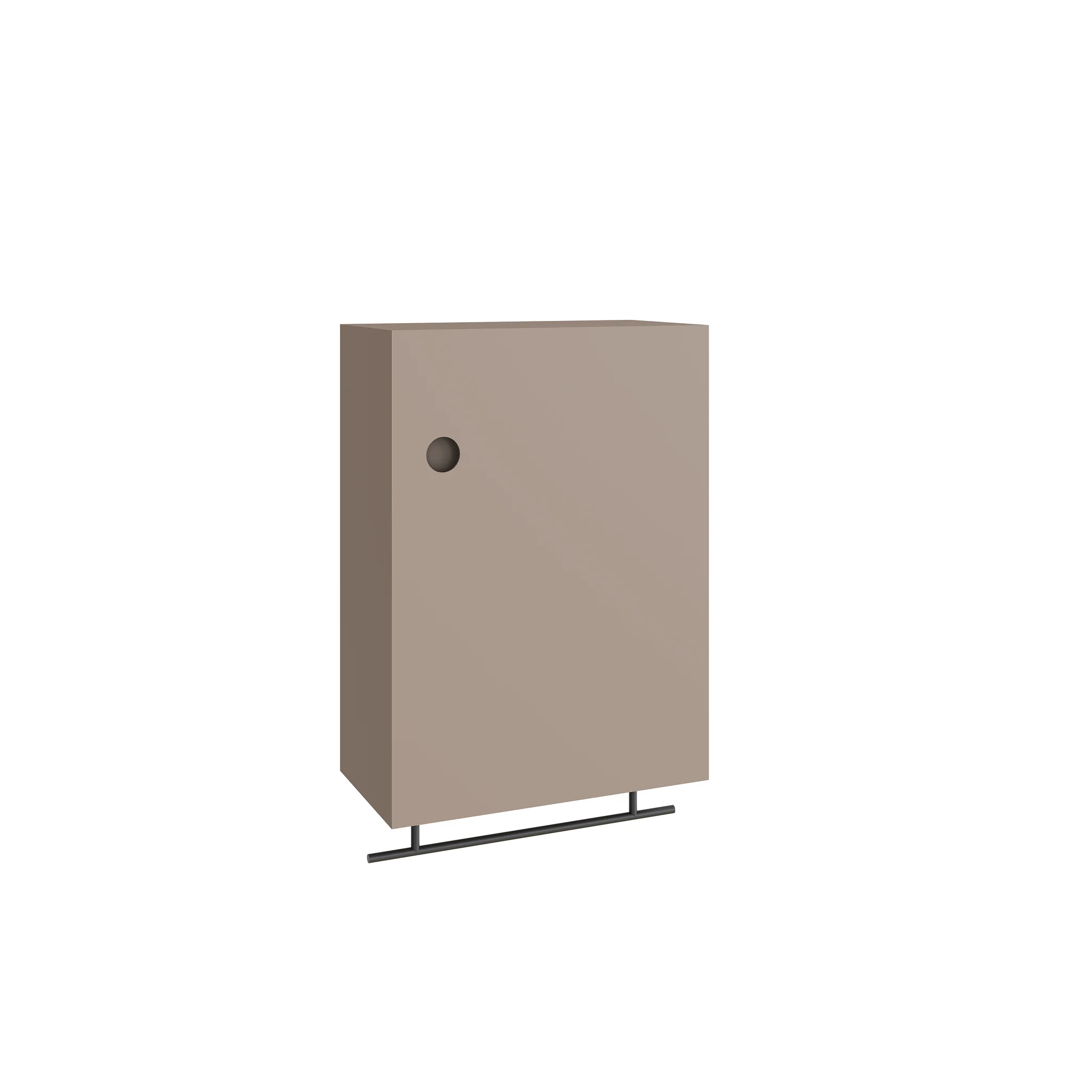 VitrA Plural Oberschrank mit Handtuchhalter, 40 x 21,5 x 55 cm, Taupe Matt, Wandmontage