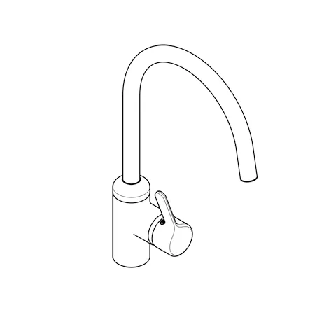 Kludi BINGO STAR Spültisch-EHM DN 15, edelstahlfinish