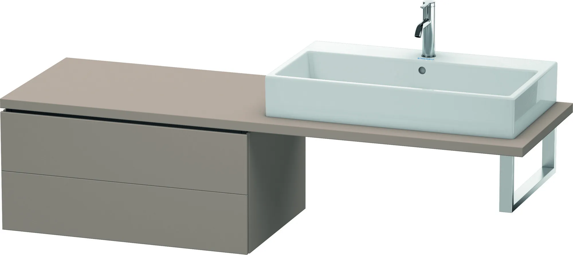 Duravit Unterschrank für Konsole „L-Cube“ 82 × 40 × 54,7 cm Basalt Matt