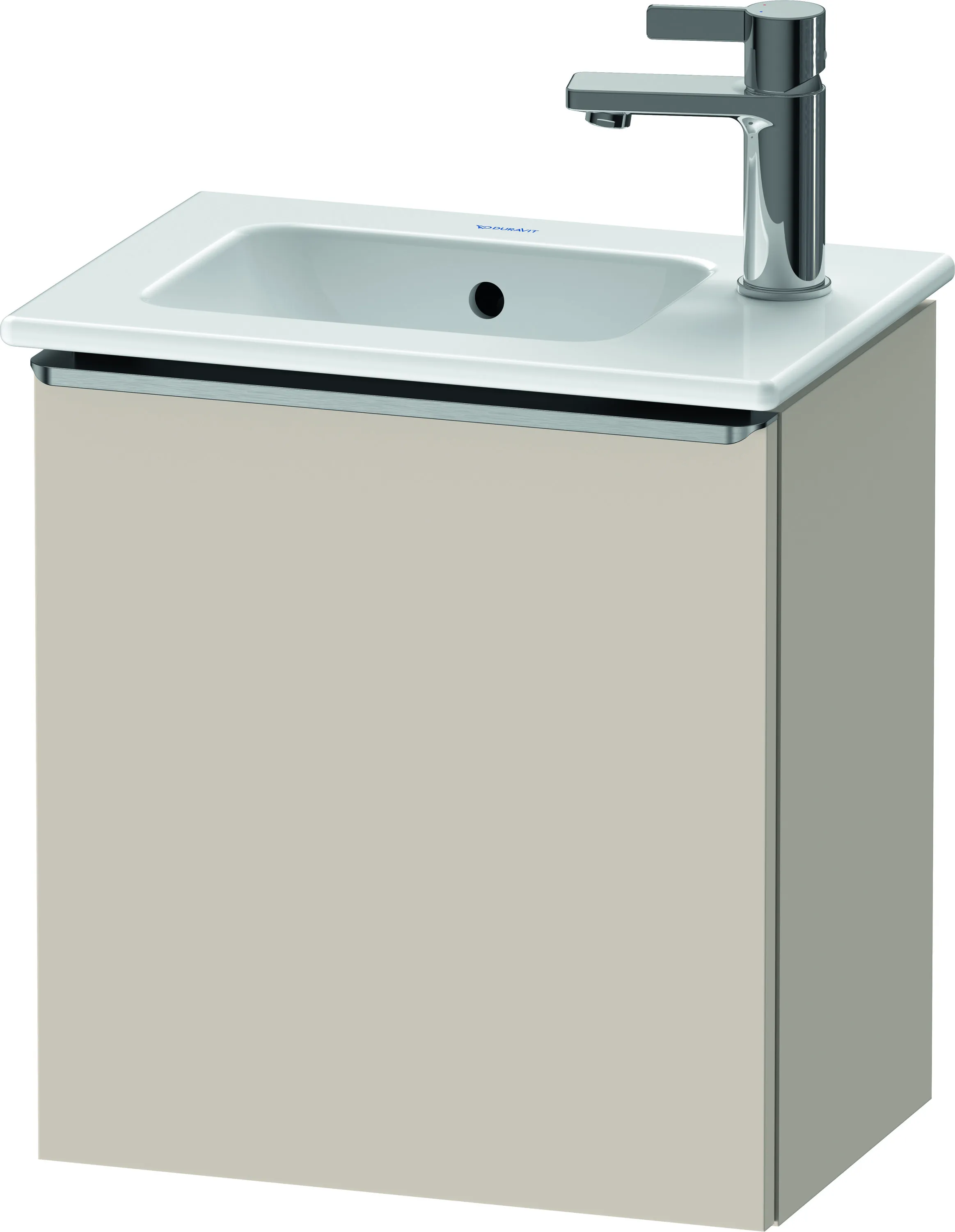 Duravit Waschtischunterschrank wandhängend „D-Neo“ 41 × 44 × 27,4 cm Taupe Matt