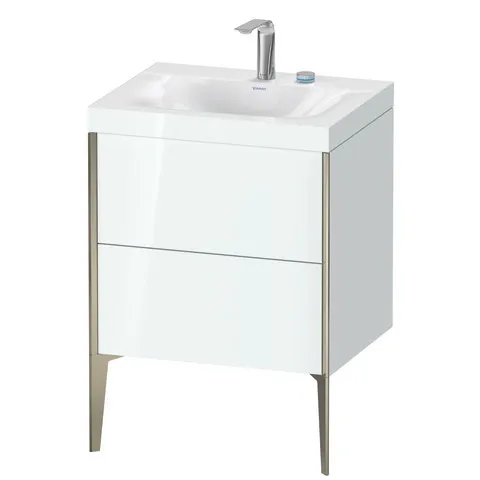 Duravit Waschtischunterschrank bodenstehend „XViu“ 60 × 61 × 48 cm in Weiß Hochglanz