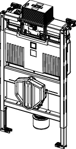 TECEprofil WC-Modul mit Uni-Spülkasten, Bauhöhe 820 mm