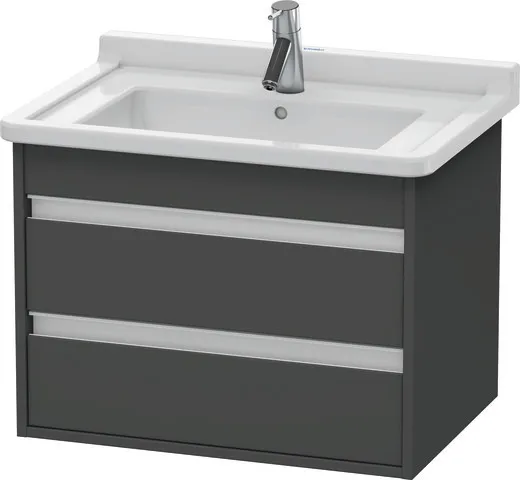 Duravit Waschtischunterschrank wandhängend „Ketho“ 65 × 48 × 45,5 cm Graphit Matt Duravit Waschtischunterschrank wandhängend „Ketho“ 65 × 48 × 45,5 cm Graphit Matt