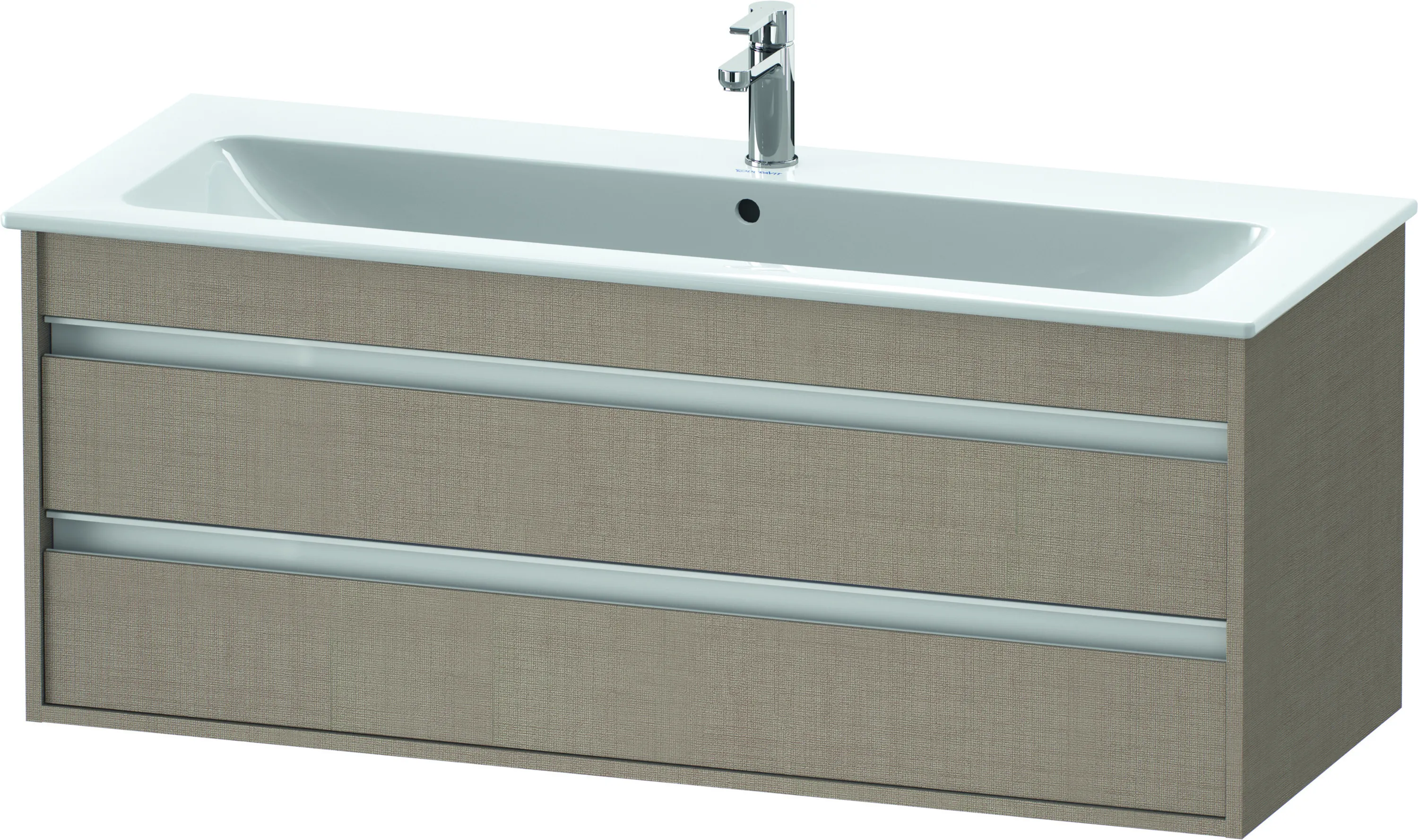 Duravit Waschtischunterschrank wandhängend „Ketho“ 120 × 48 × 47,5 cm in Leinen