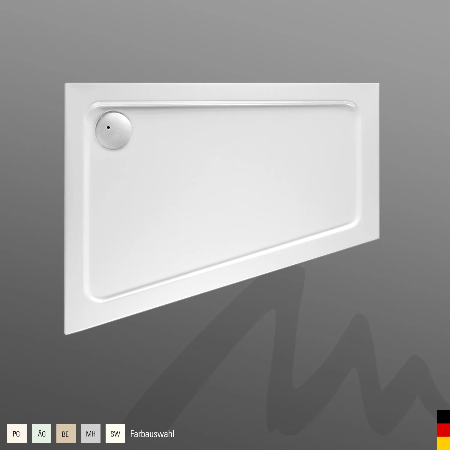 Mauersberger Duschwanne „asyma“ 1000 × 800 mm in Bahama-Beige Mauersberger Duschwanne „asyma“ 1000 × 800 mm in Bahama-Beige