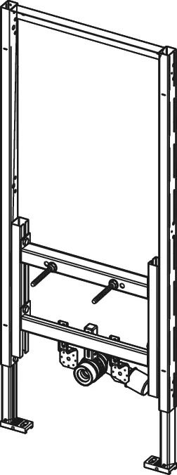 Bidetmodul TECEprofil für wandhängendes Bidet, Bauhöhe 1120 mm