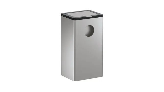 HEWI Hygienekombination Serie 805, Edelstahl, 6 Liter, Tiefschwarz