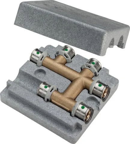 Viega „Sanfix P“ Kreuzungs-T-Stück 16 × 16 → 16 × 16 × 16 mm Viega „Sanfix P“ Kreuzungs-T-Stück 16 × 16 → 16 × 16 × 16 mm