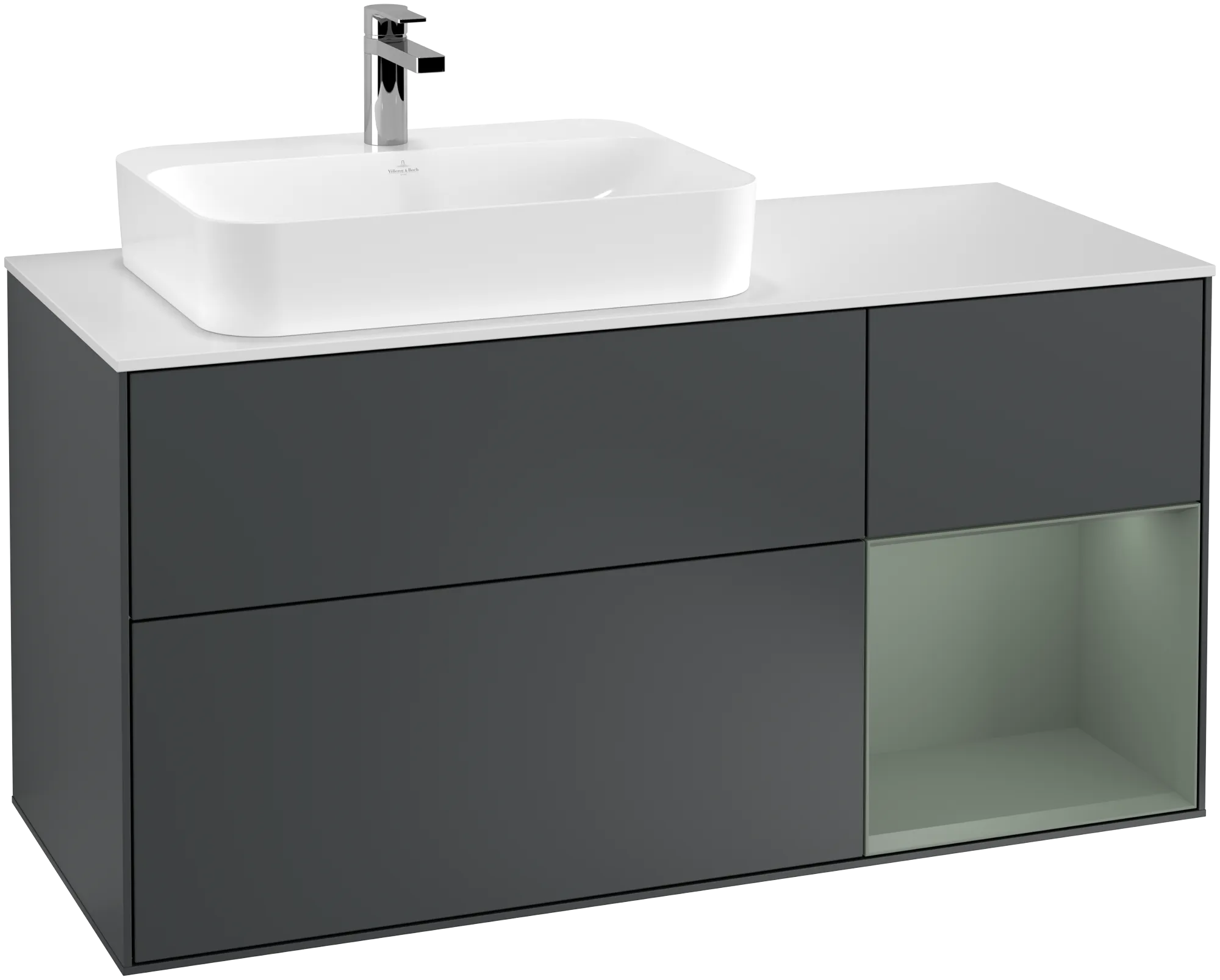 Villeroy & Boch Finion Waschbeckenunterschrank G40, 1200x603x501mm, Midnight Blue Matt Lacquer