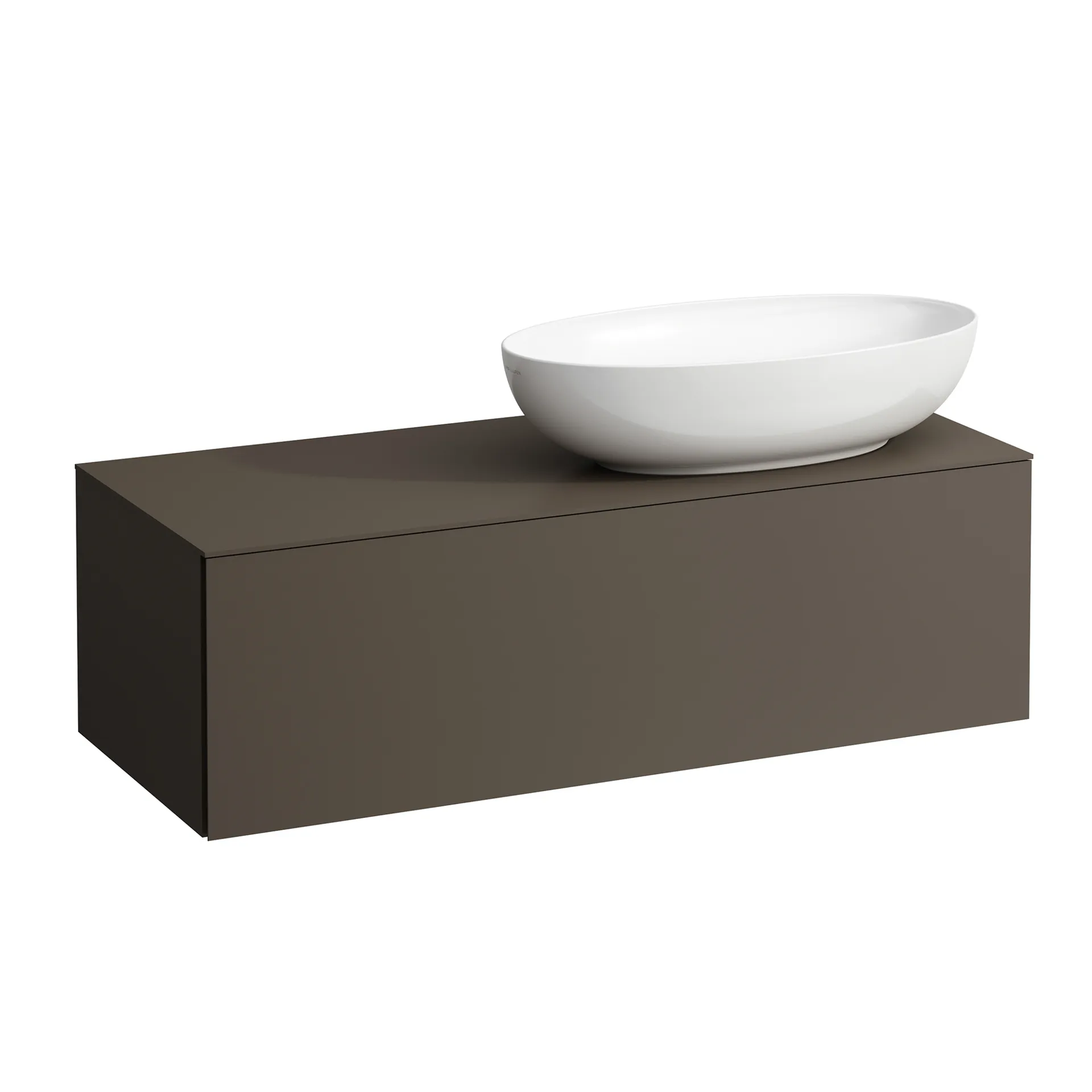 Laufen Schubladenelement (Waschtischunterbau+Waschtischplatte), ILBAGNOALESSI, 500x1200x370, Dunkelbraun Laufen Schubladenelement (Waschtischunterbau+Waschtischplatte), ILBAGNOALESSI, 500x1200x370, Dunkelbraun