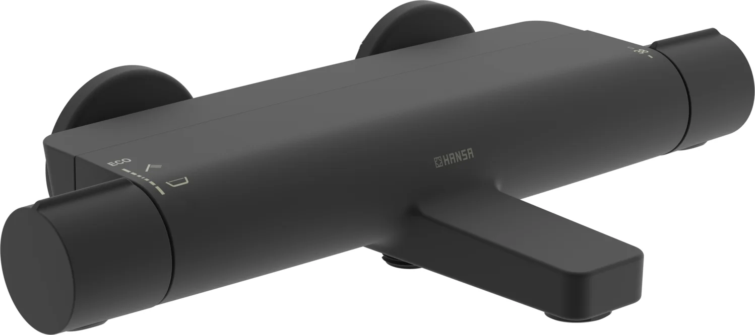 HansaOPTIMA Wannen- und Brausearmatur Hansaoptima 2023 Matt-Schwarz