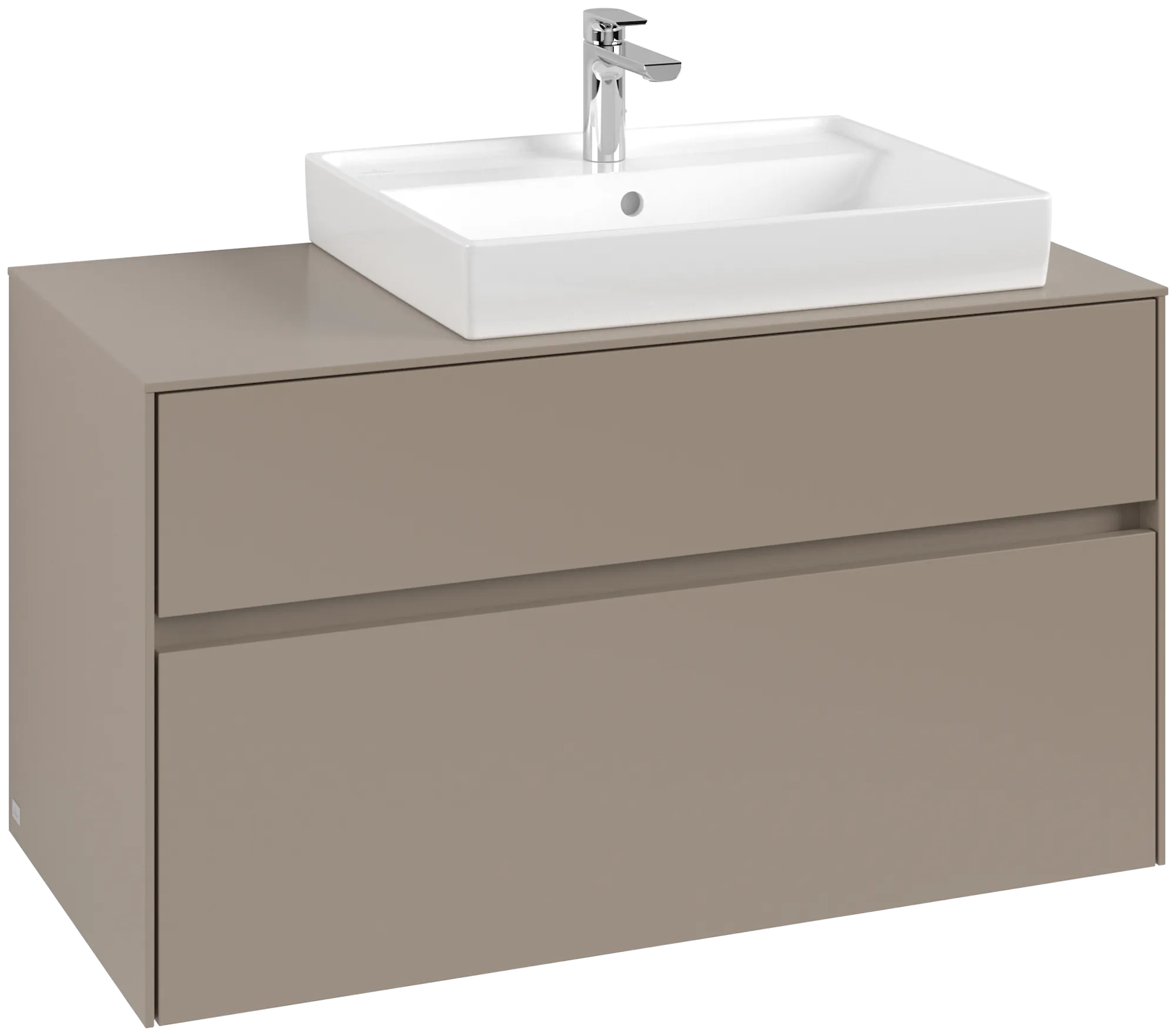Villeroy & Boch Collaro Waschbeckenunterschrank C018B0, 1000 x 548 x 500 mm, Taupe