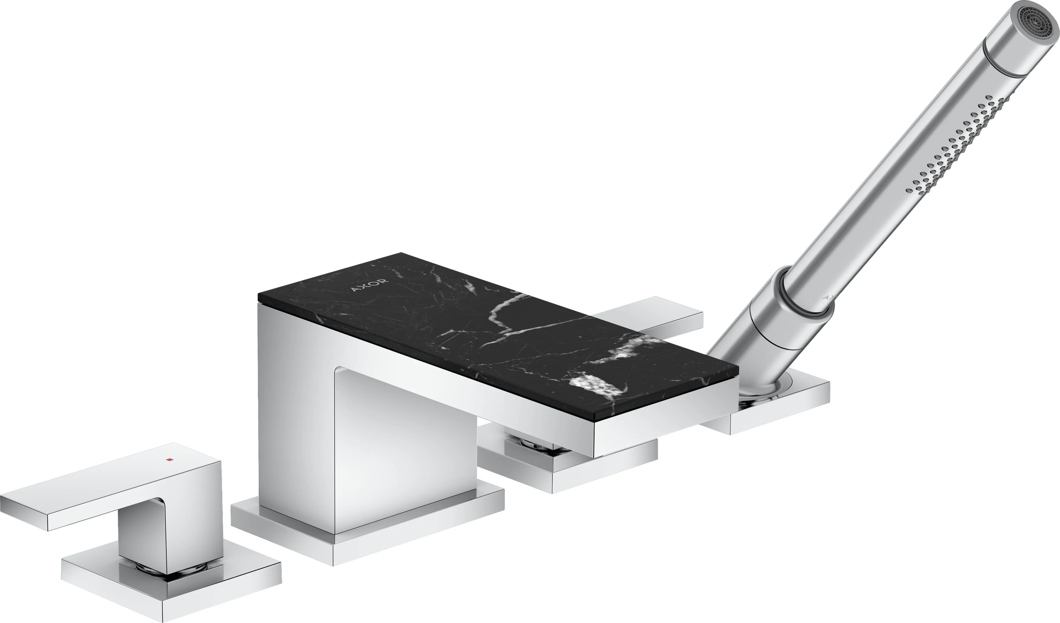 Hansgrohe AXOR MyEdition 4-Loch Wannenrandarmatur Chrom, Ausladung 151 mm, max. Durchfluss 22 l/min, Wannenrandmontage
