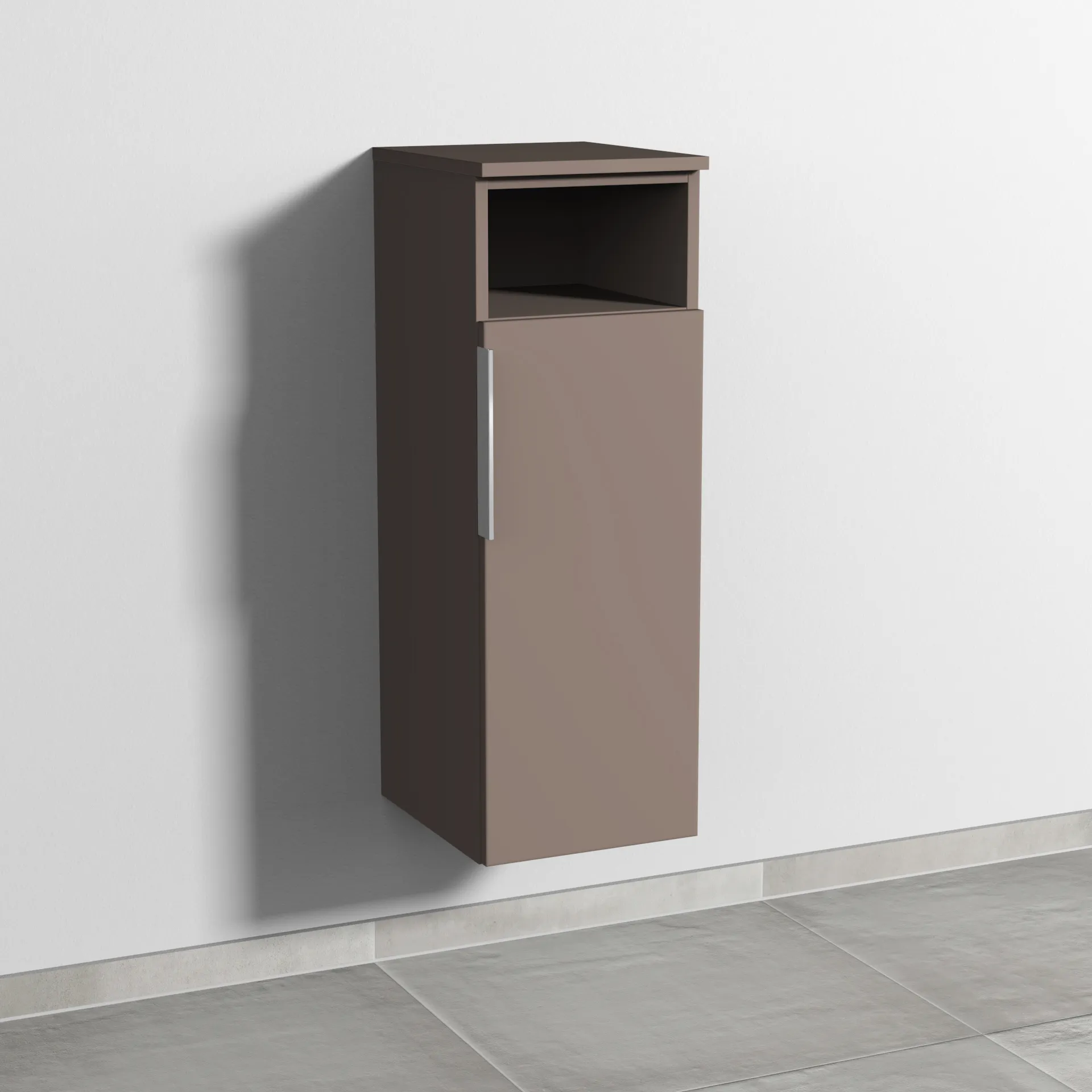 Sanipa Mittelschrank „3way“ 300 × 850 × 345 mm Anschlag rechts, in Taupe (matt), Anschlag rechts