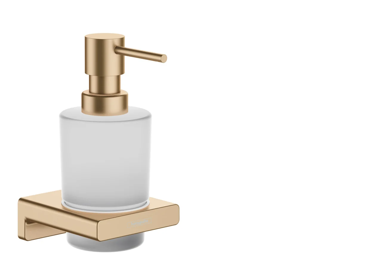 Hansgrohe AddStoris Q Lotionspender Brushed Bronze 200 ml Wandmontage mit Befestigungsmaterial