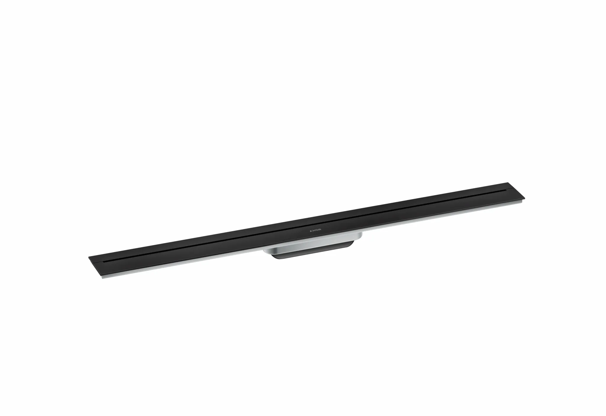 Hansgrohe AXOR Drain Duschrinnen-Fertigset, wandangebunden, mattschwarz, 900 mm Länge, bis 18 mm Fliesenstärke, Edelstahl V2A