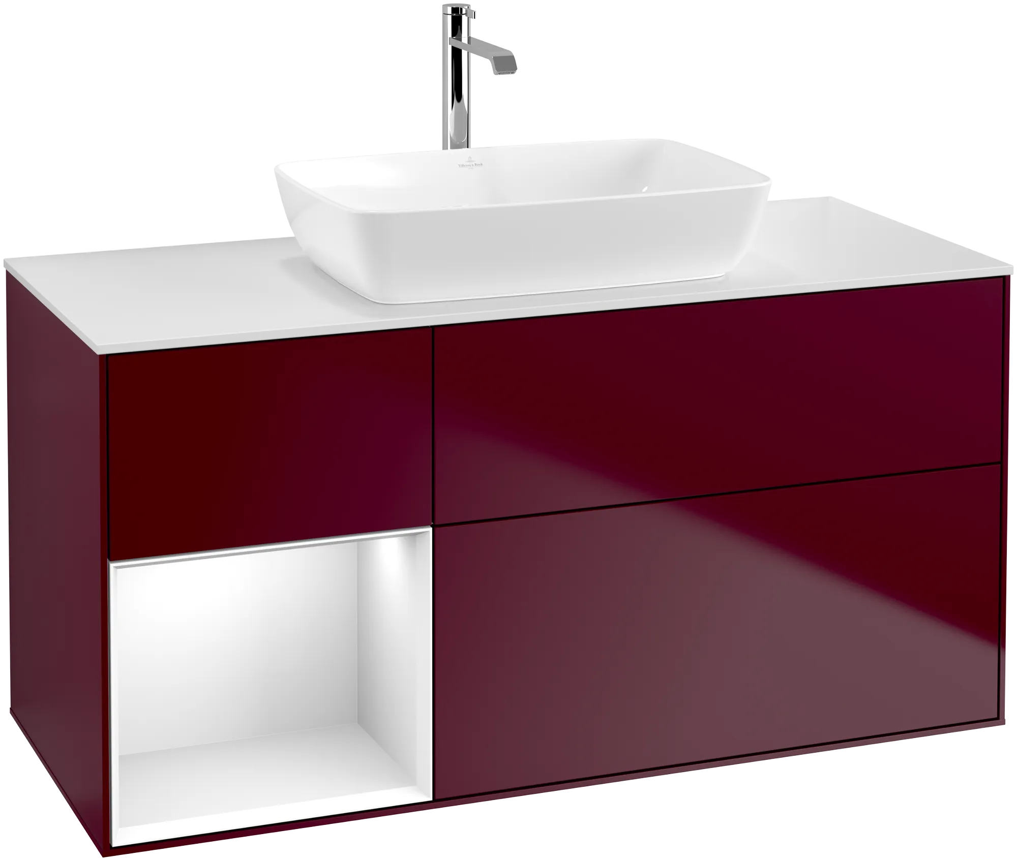 Villeroy & Boch Waschbeckenunterschrank Finion G82, 1200x603x501mm, mit Beleuchtung