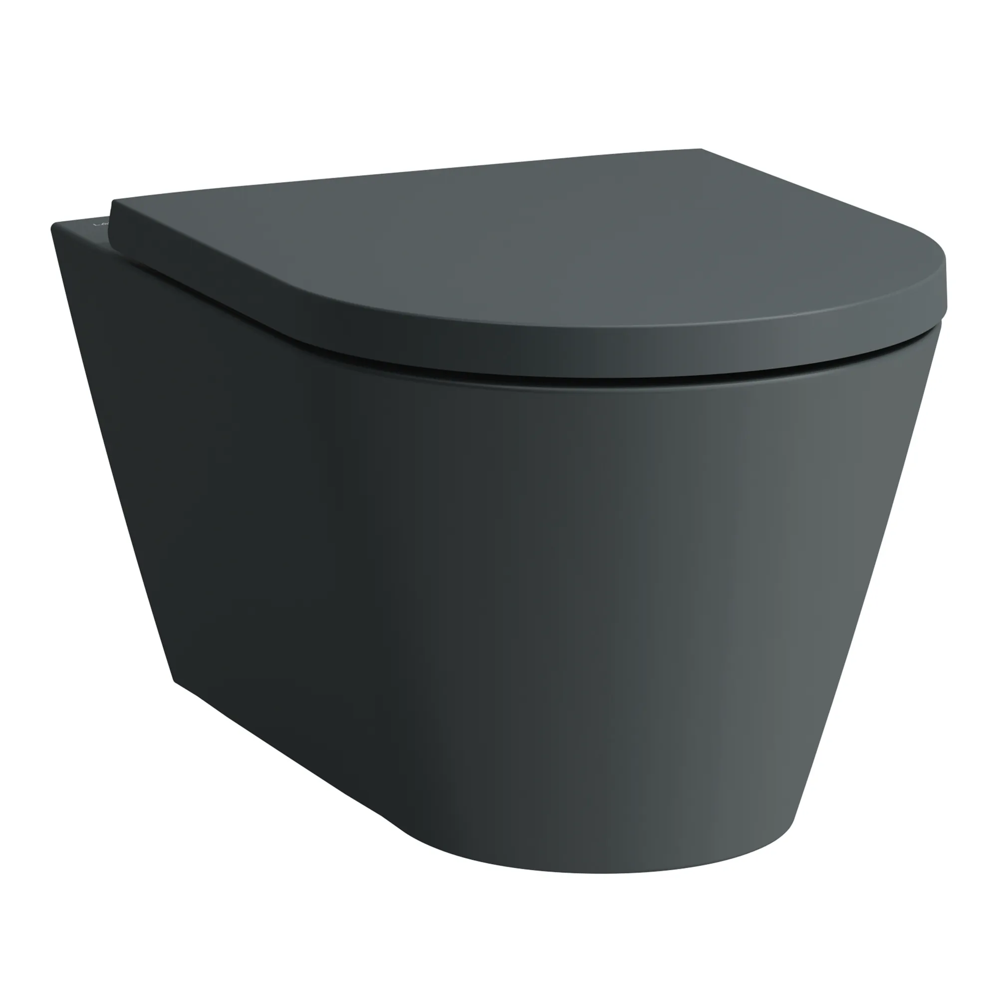 Laufen Wand-Tiefspül-WC Silent-Flush „Kartell“ 370 × 340 × 545 mm in Graphit (matt), ohne Spülrand Laufen Wand-Tiefspül-WC Silent-Flush „Kartell“ 370 × 340 × 545 mm in Graphit (matt), ohne Spülrand