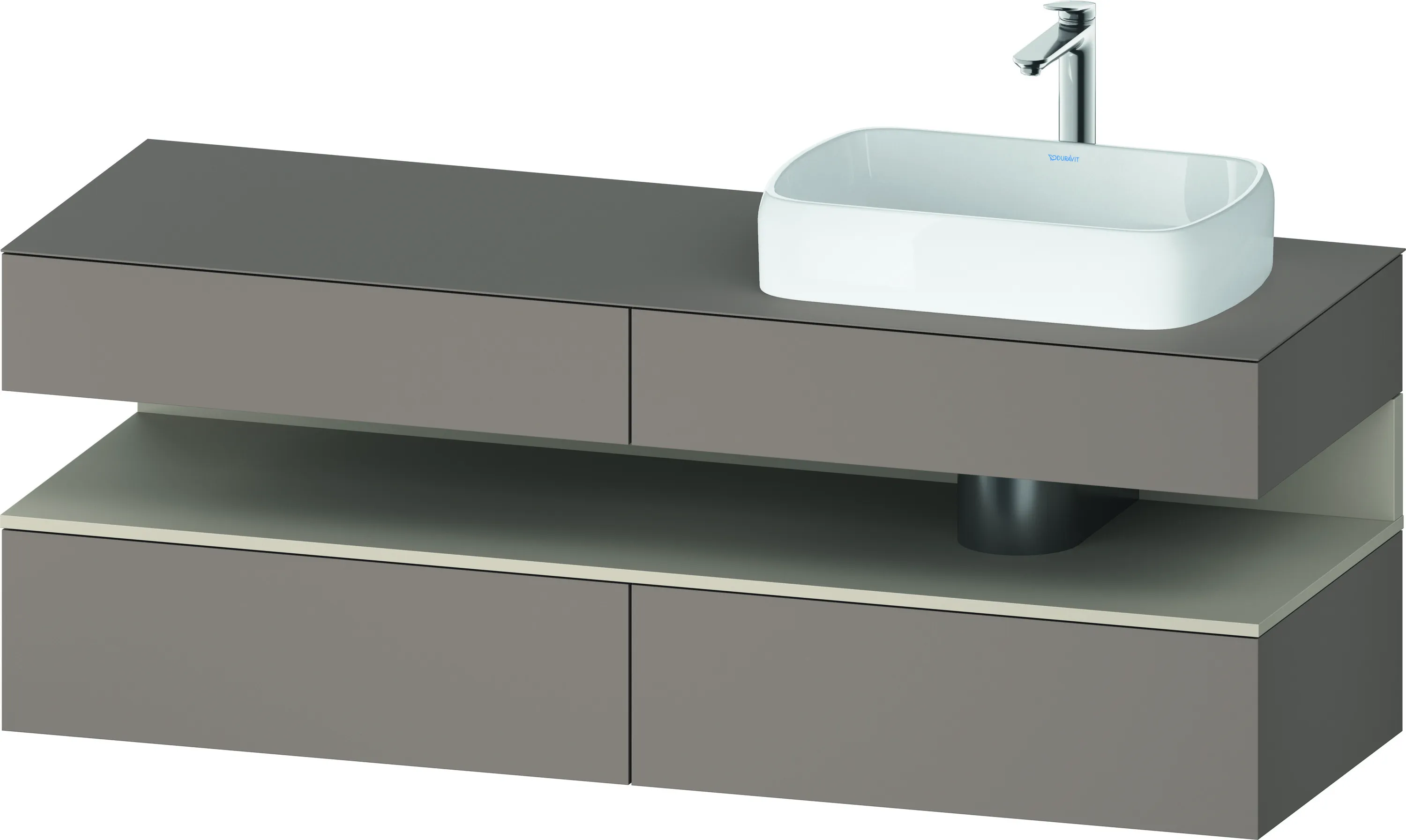 Duravit Waschtischunterschrank wandhängend „Qatego“ 160 × 60 × 55 cm