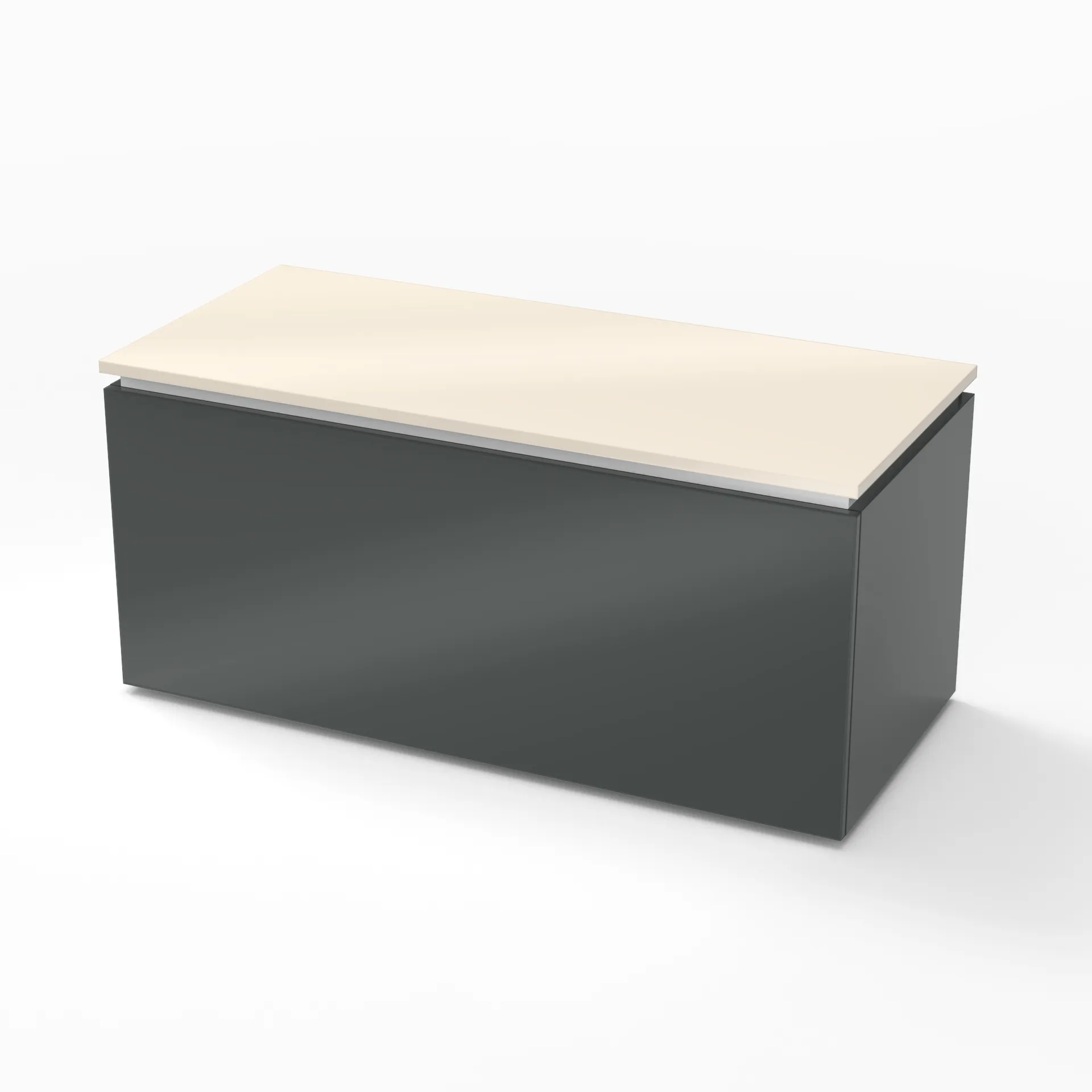 Sanipa Sitztruhe „2morrow“ 1000 × 451 × 451 mm in Anthrazit (glanz) Sanipa Sitztruhe „2morrow“ 1000 × 451 × 451 mm in Anthrazit (glanz)